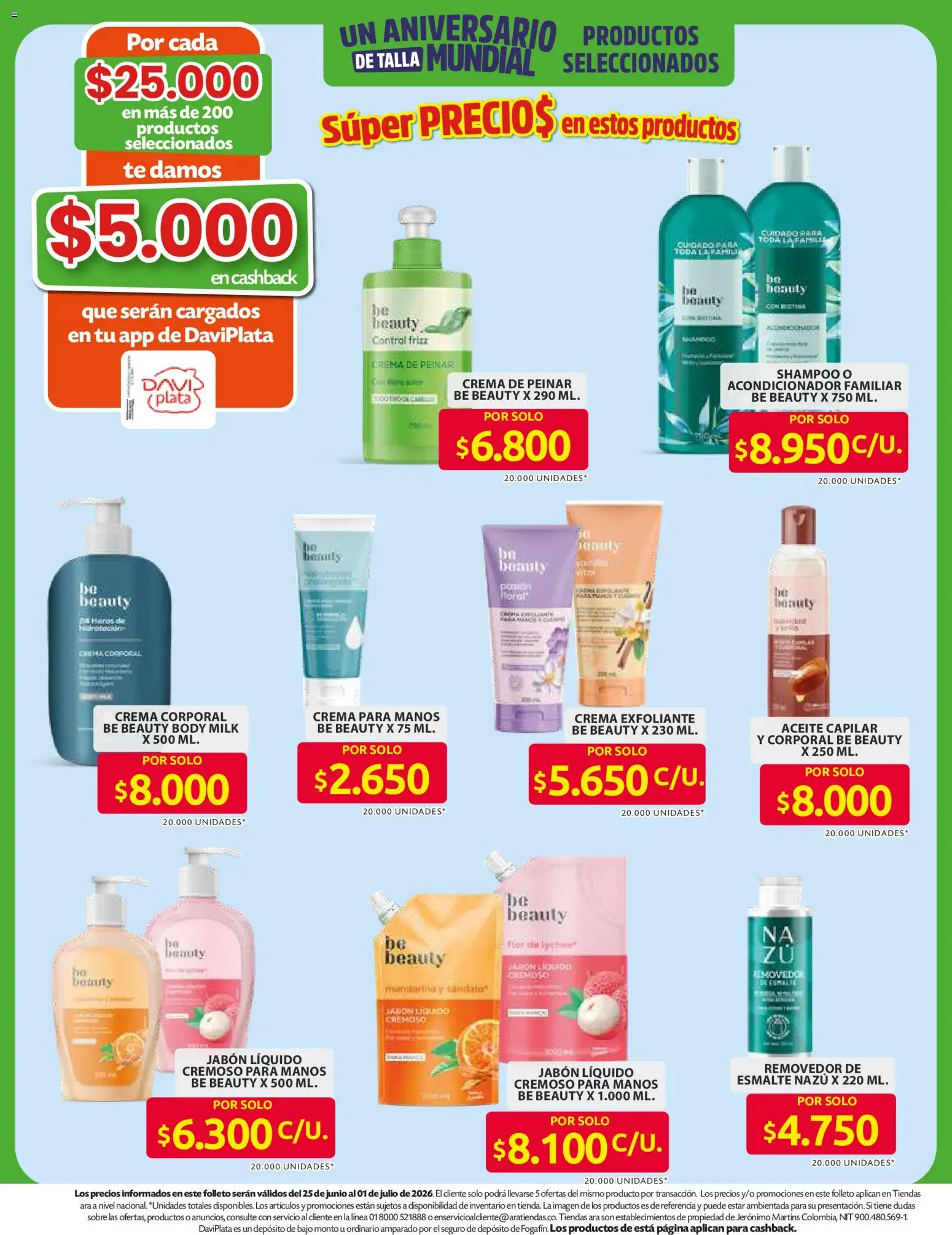 Ara revista - valida desde el 11/06/2026 | Página: 16 | Productos: Té, Crema, Jabón líquido, Crema de peinar