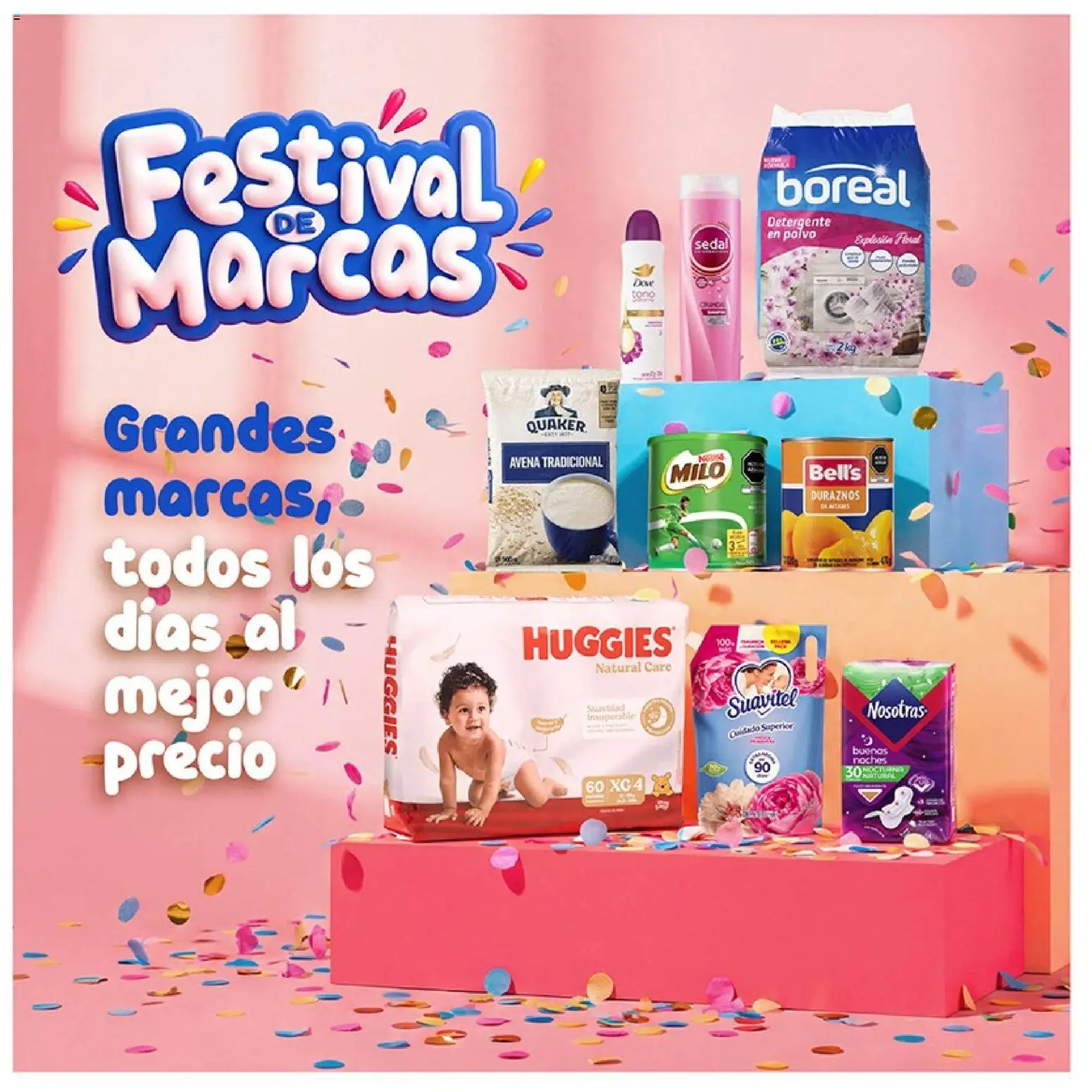 Catálogo Plaza Vea válido desde 01/09/2026 | Página: 61 | Productos: Duraznos, Detergente, Avena, Polvo