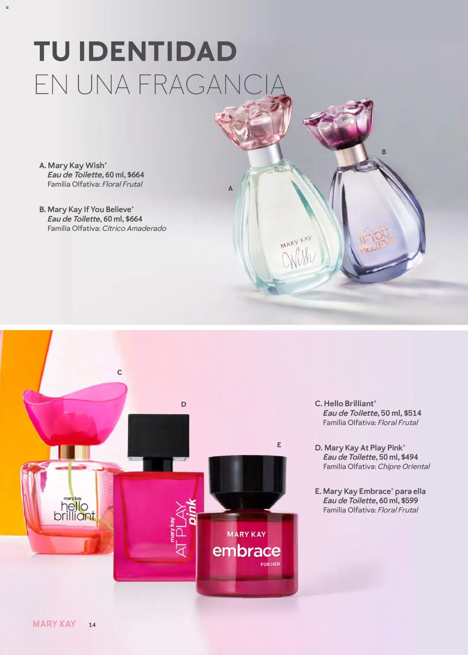 Nuevas ofertas de Mary Kay válidas en toda la República Mexicana desde el 01/07/2026. ¡Encuentra las mejores ofertas en Catálogo Mary Kay Julio Agosto 2026! | Página: 14 | Productos: Fragancia