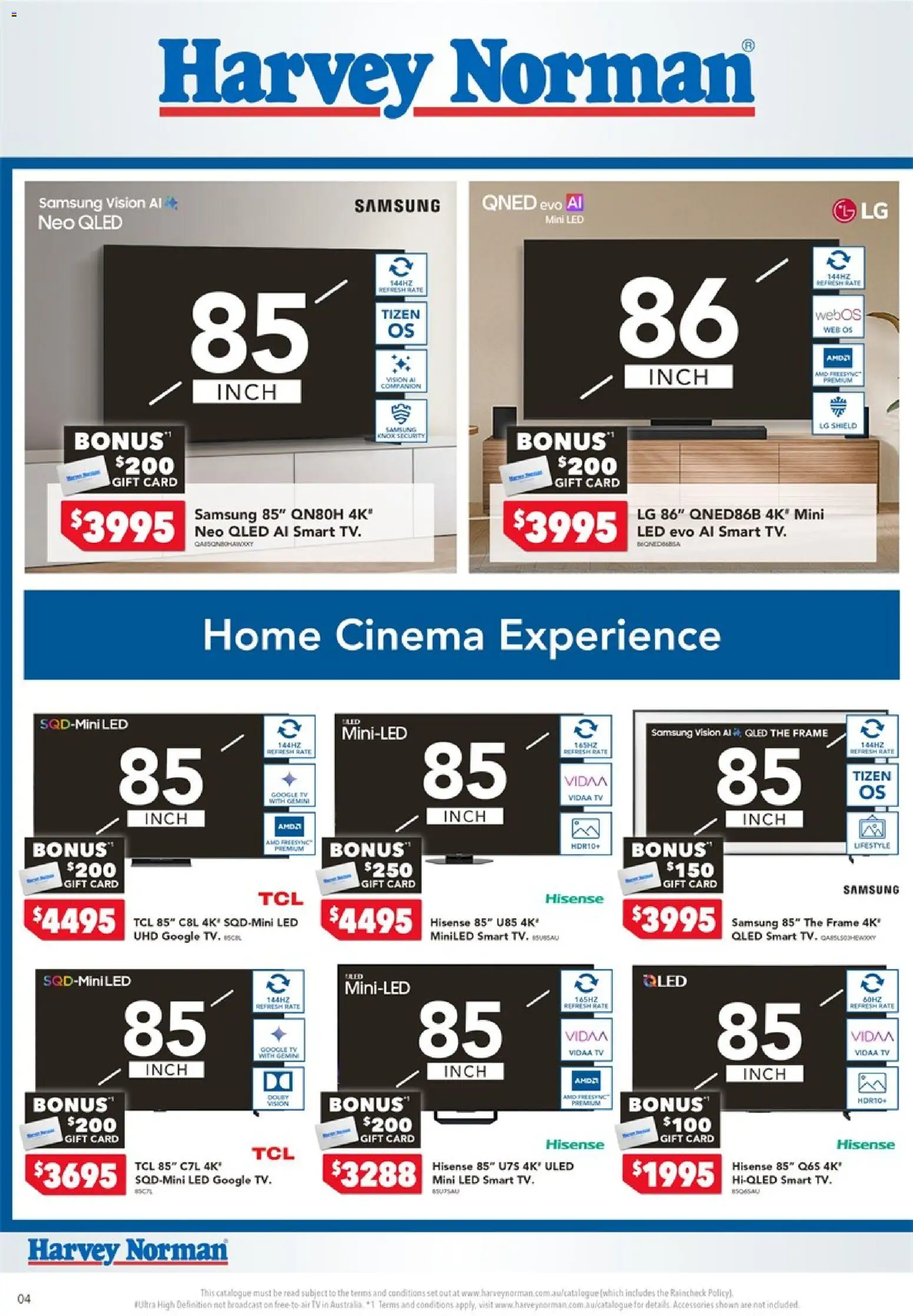 Harvey Norman catalogue - valid from 06/08/2026 | Page: 4 | Products: Accessories, Tv