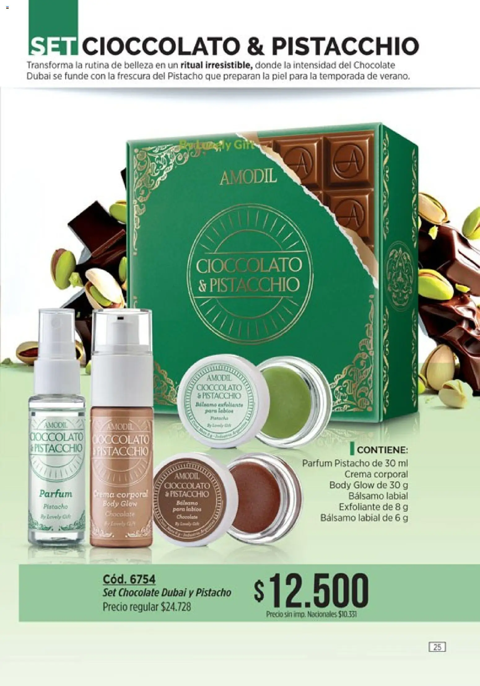 Catálogo Amodil Campaña 15 │ válido desde el 26/08/2026 | Página: 25 | Productos: Body, Chocolate, Crema, Bálsamo labial