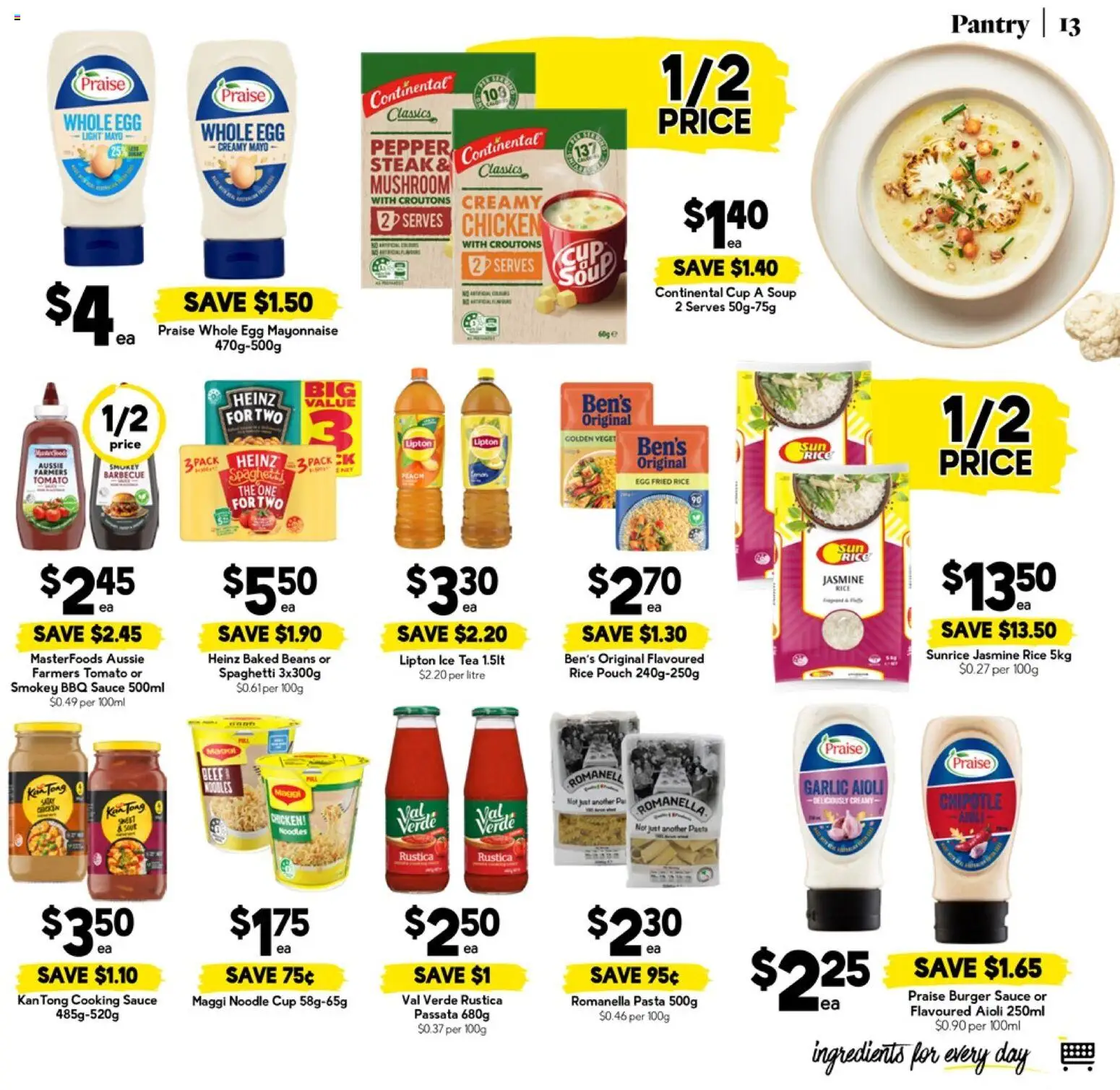Drakes catalogue - valid from 22.04.2026 | Page: 13 | Products: Light, Chicken, Noodles, Mayonnaise