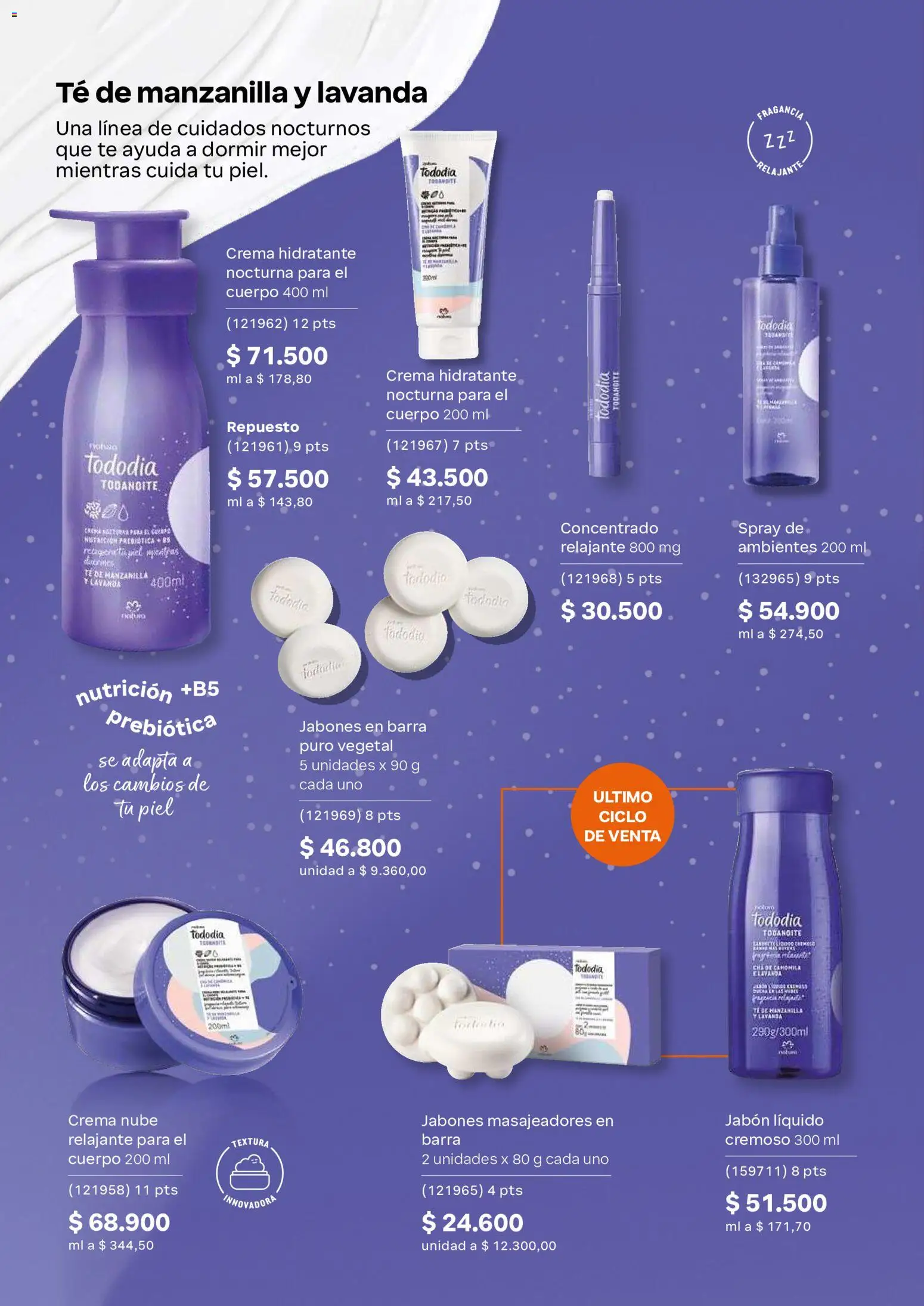 Natura revista - valida desde el 01/07/2026 | Página: 126 | Productos: Té, Crema, Jabón líquido, Jabón