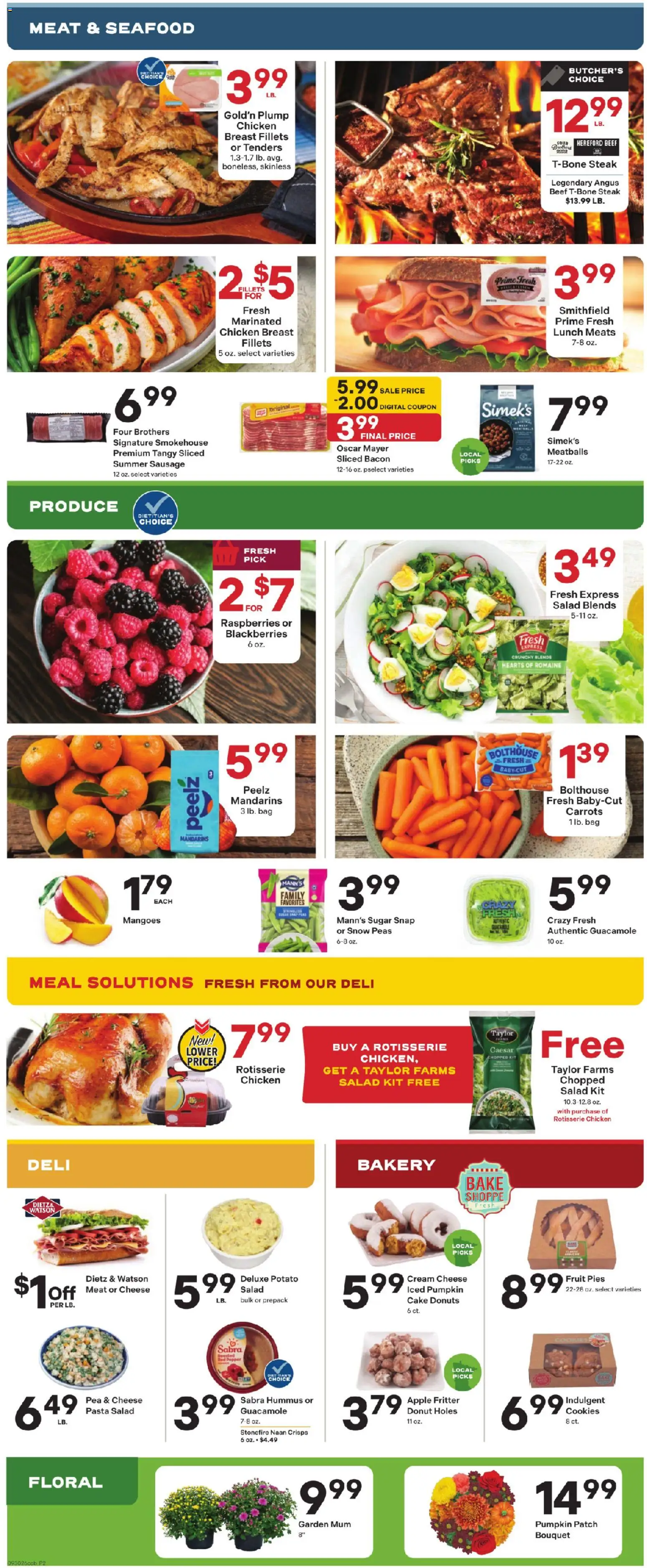 Coborn's Weekly Ad - valid from 09/30/2026 | Page: 2 | Products: Bakery, Romaine, Steak, Hummus