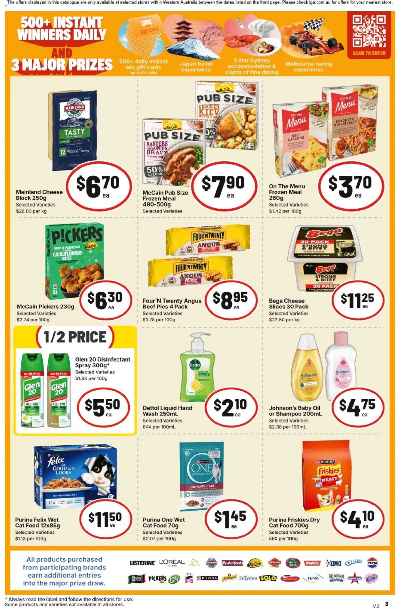 IGA catalogue - valid from 22/07/2026 | Page: 3 | Products: Herb, Cheese, Beef, Pies