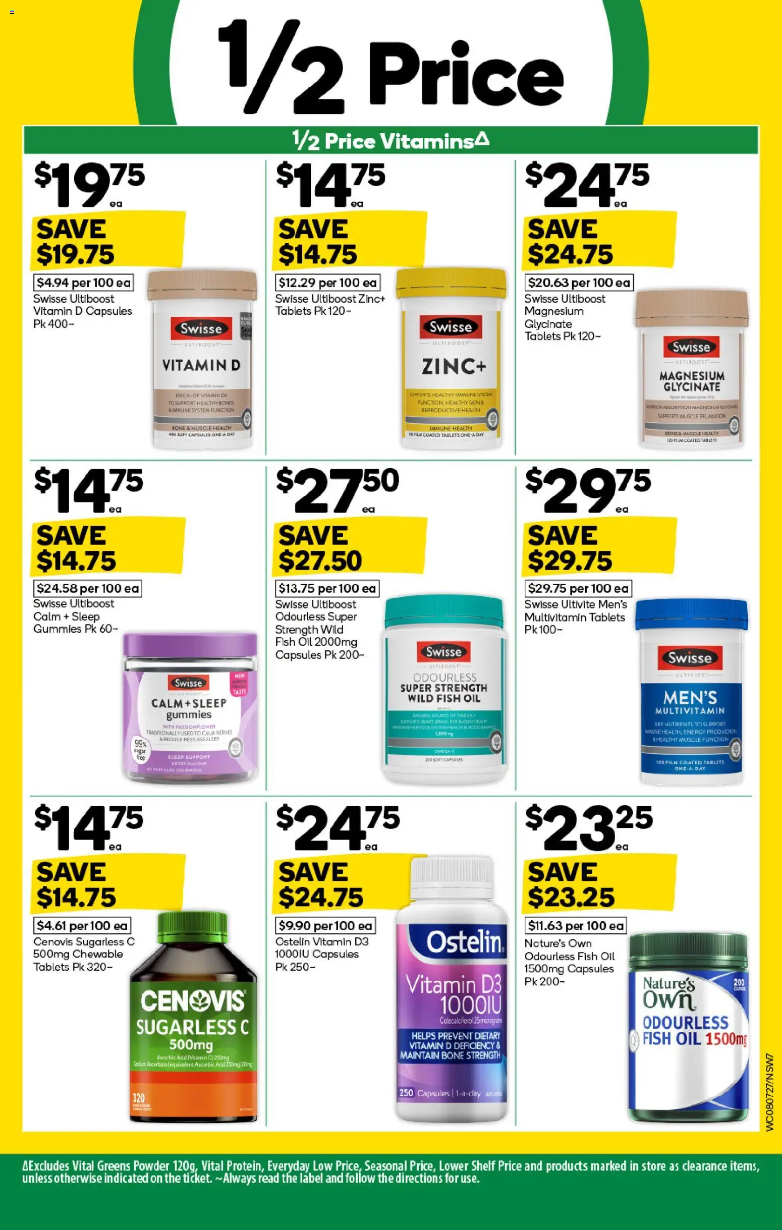 Woolworths catalogue - valid from 08/07/2026 | Page: 7 | Products: Powder, Fish oil, Nutrients, Vitamin