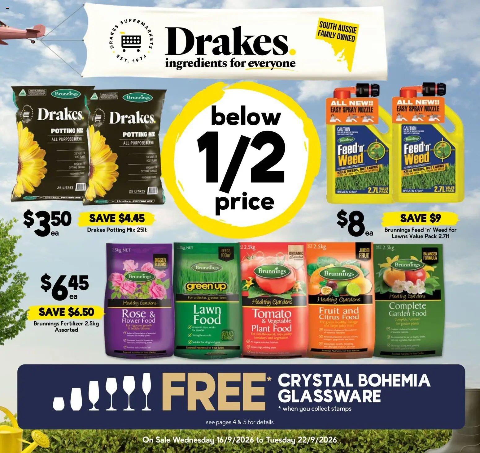 Drakes catalogue - valid from 16/09/2026 | Page: 1 | Products: Plant, Weed, Citrus, Organic fruit