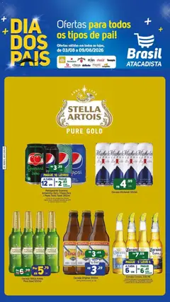 Brasil Atacadista ofertas Dia dos Pais - Pré-Visualização do folheto da loja Brasil Atacadista, válido de 03/08/2026 | Página: 5 | Produtos: Cola, Caixa, Cerveja, Telefone