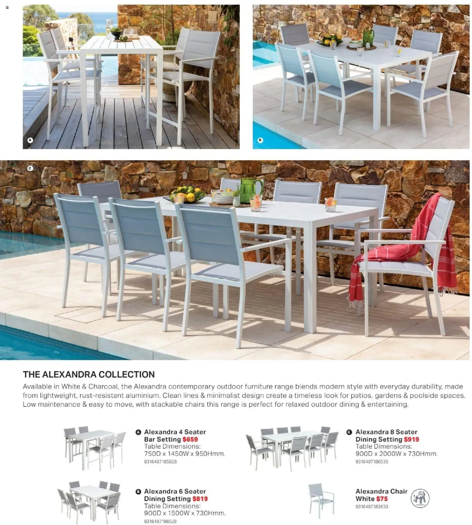 Mitre 10 catalogue - valid from 16/09/2026 | Page: 4 | Products: Table, Chair, Outdoor furniture, Chairs