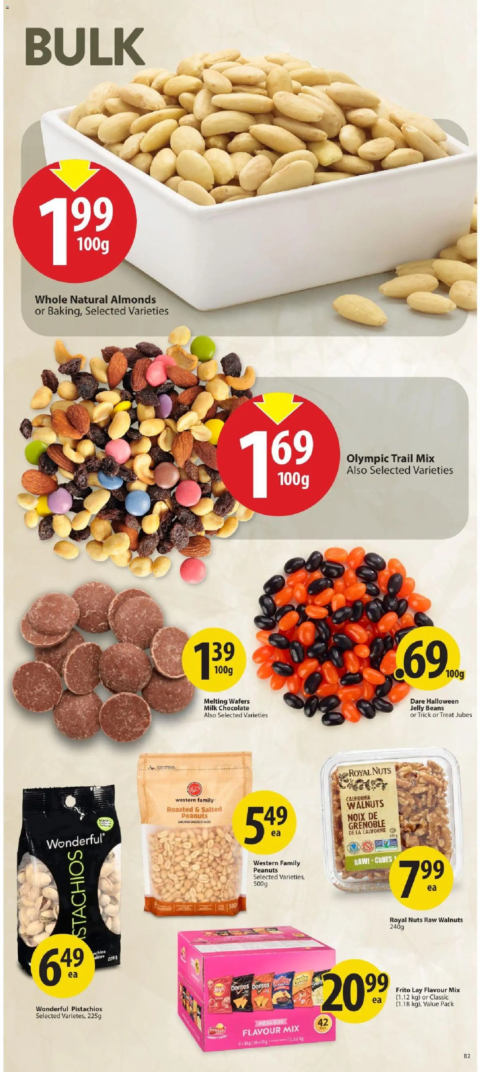 Save on foods flyer valid from Sep 17, 2026 | Page: 23 | Products: Nuts, Walnuts, Peanuts, Beans