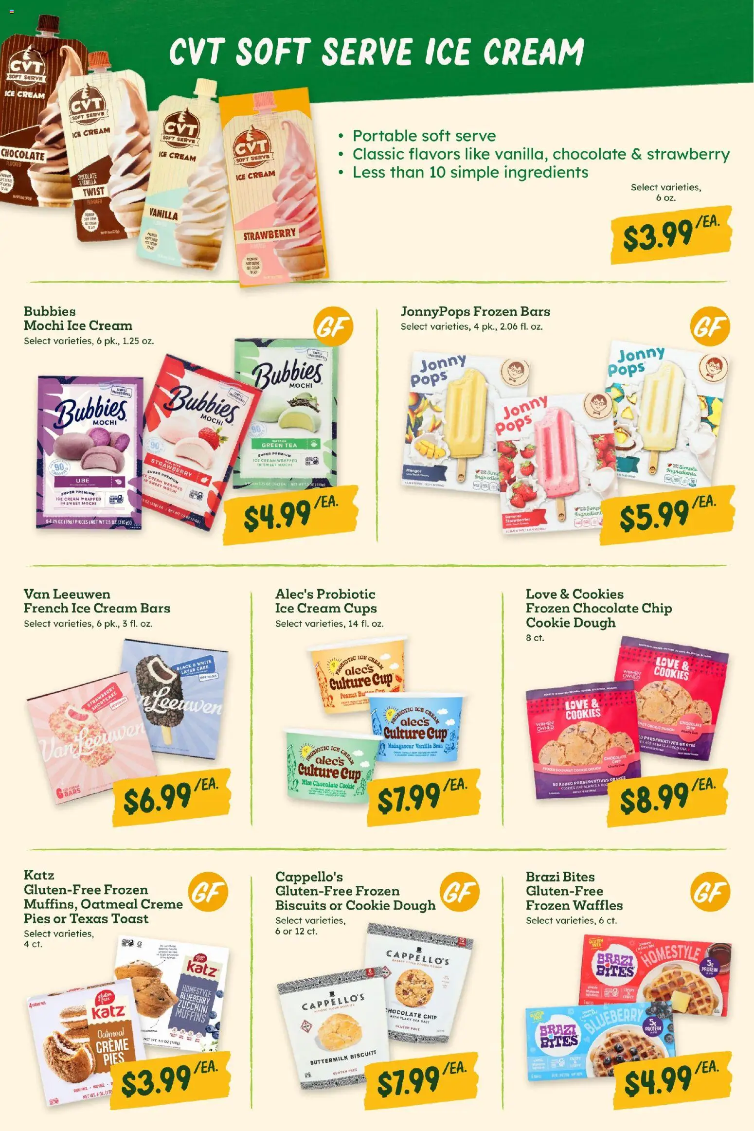 Sprouts Monthly Ad - valid from 29.04.2026 | Page: 21 | Products: Green Tea, Strawberries, Cream, Ice cream