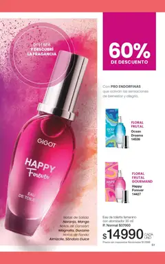 Vista previa Gigot - CAMPAÑA 08 válido desde el 30.04.2026 | Página: 35 | Productos: Durazno, Fragancia, Eau de toilette, Mango