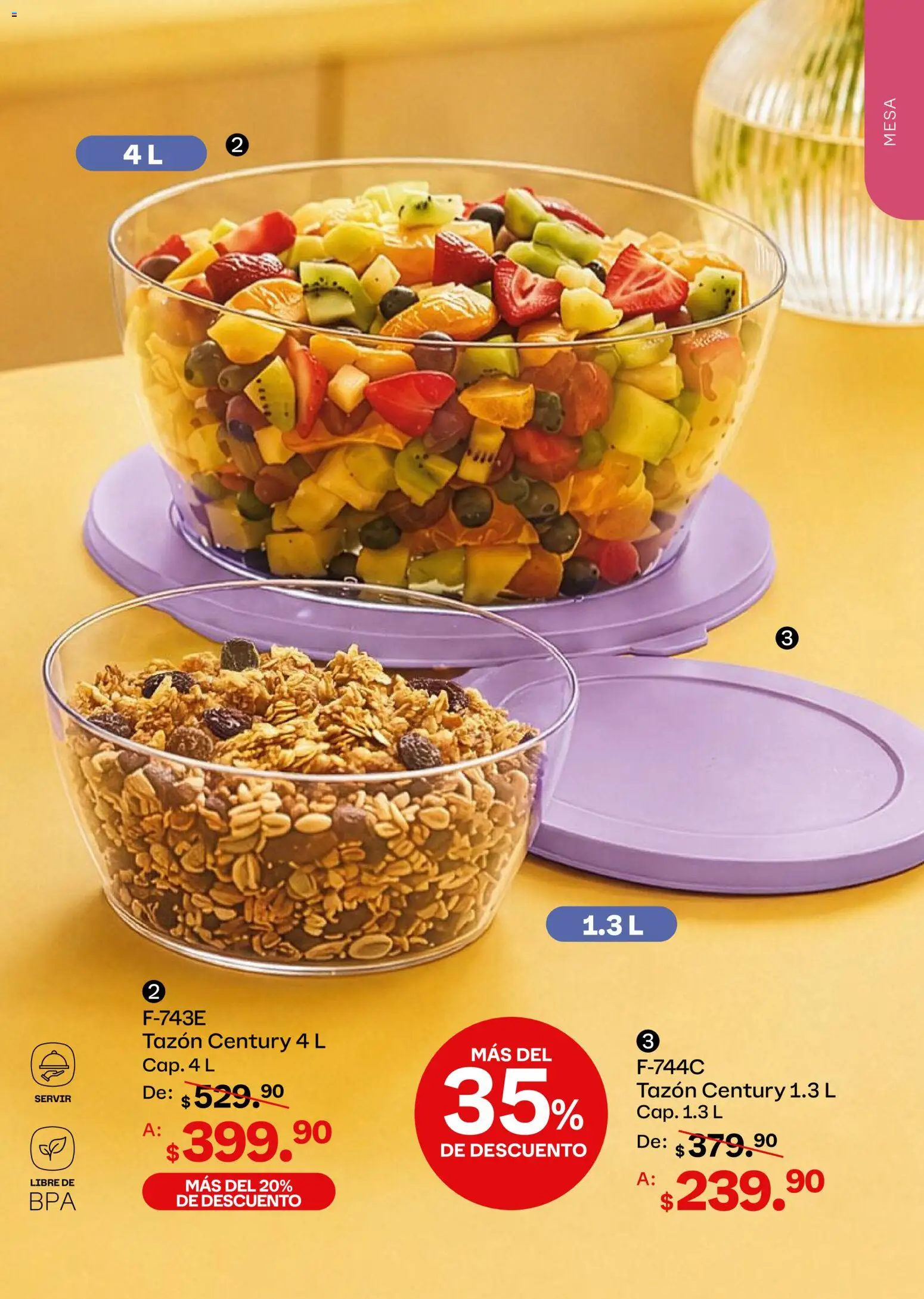 Nuevas ofertas de Tupperware válidas en toda la República Mexicana desde el 05/10/2026. ¡Encuentra las mejores ofertas en Tupperware catálogo! | Página: 91