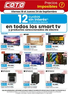 Vista previa Coto - Electro Motivo TV válido desde el 18/09/2026