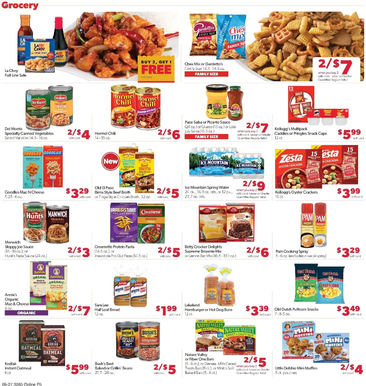 Family Fare Weekly Ad - SD - valid from 09/27/2026 | Page: 10 | Products: Bread, Chicken broth, Water, Canned vegetables