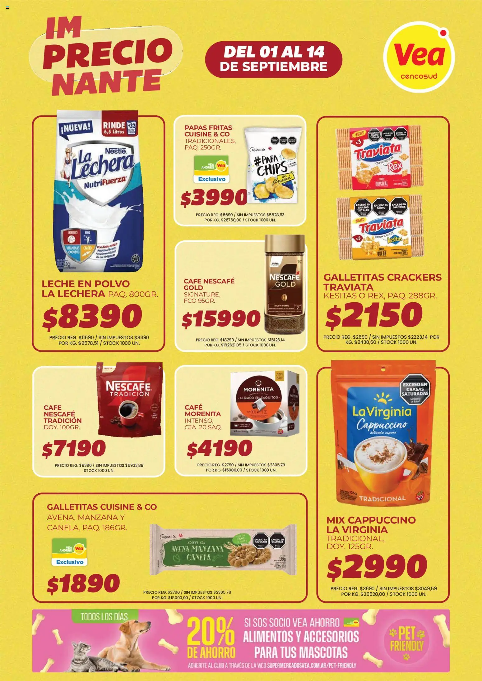 Vea - Folleto imPRECIOnante | Córdoba │ válido desde el 01/09/2026 | Página: 3 | Productos: Vitaminas, Galletitas, Alimentos, Papas fritas