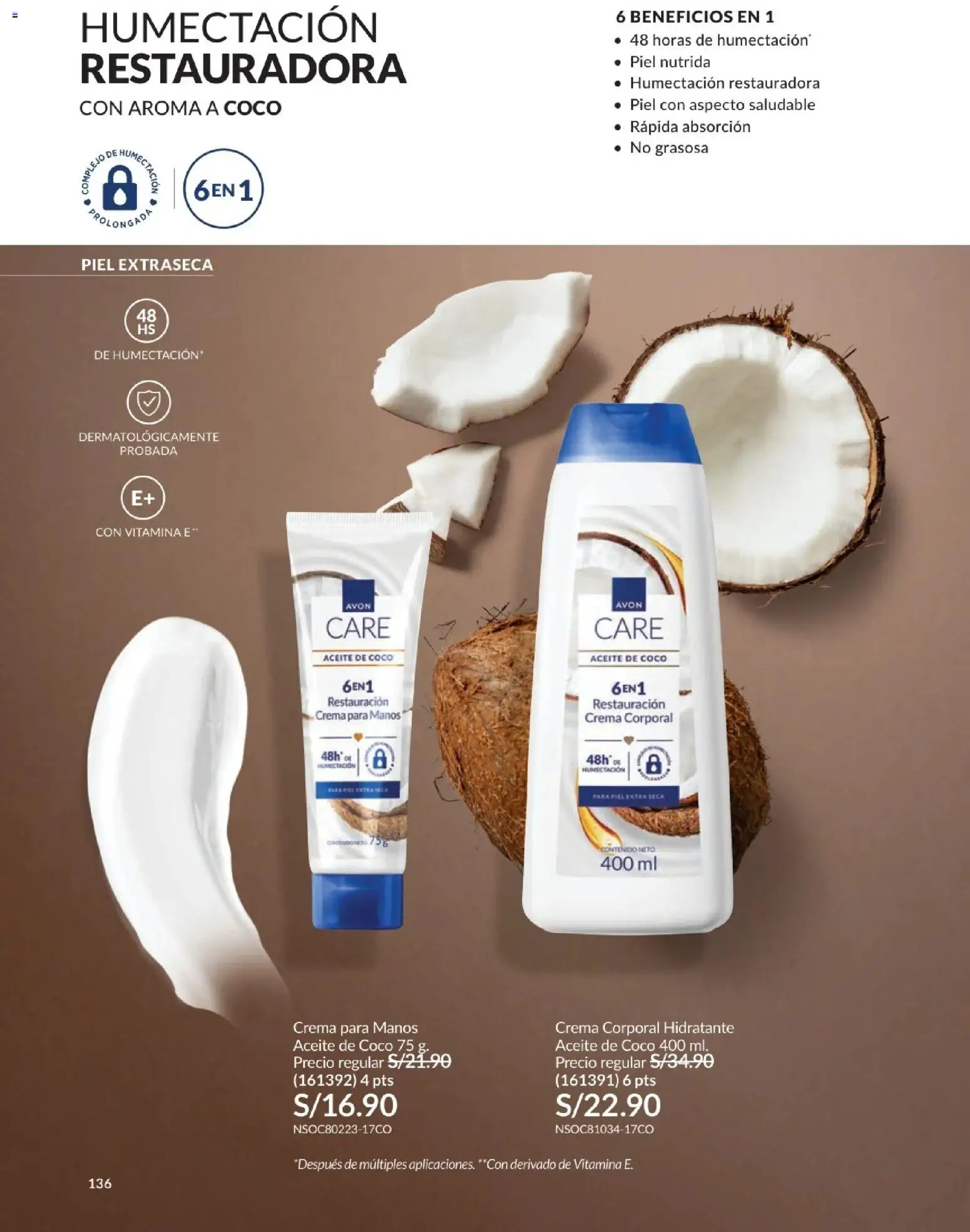 Catálogo Avon válido desde 21/04/2026 | Página: 144 | Productos: Aceite, Crema