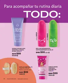 Vista previa de DOUBLE NATURE COOL MASCARILLA FACIAL EN GEL 30 ML, Skin Drench Gel Mask Mascarilla Facial en Gel, nuevo folleto de la tienda, válido en México a partir del 01/07/2026 | Página: 64