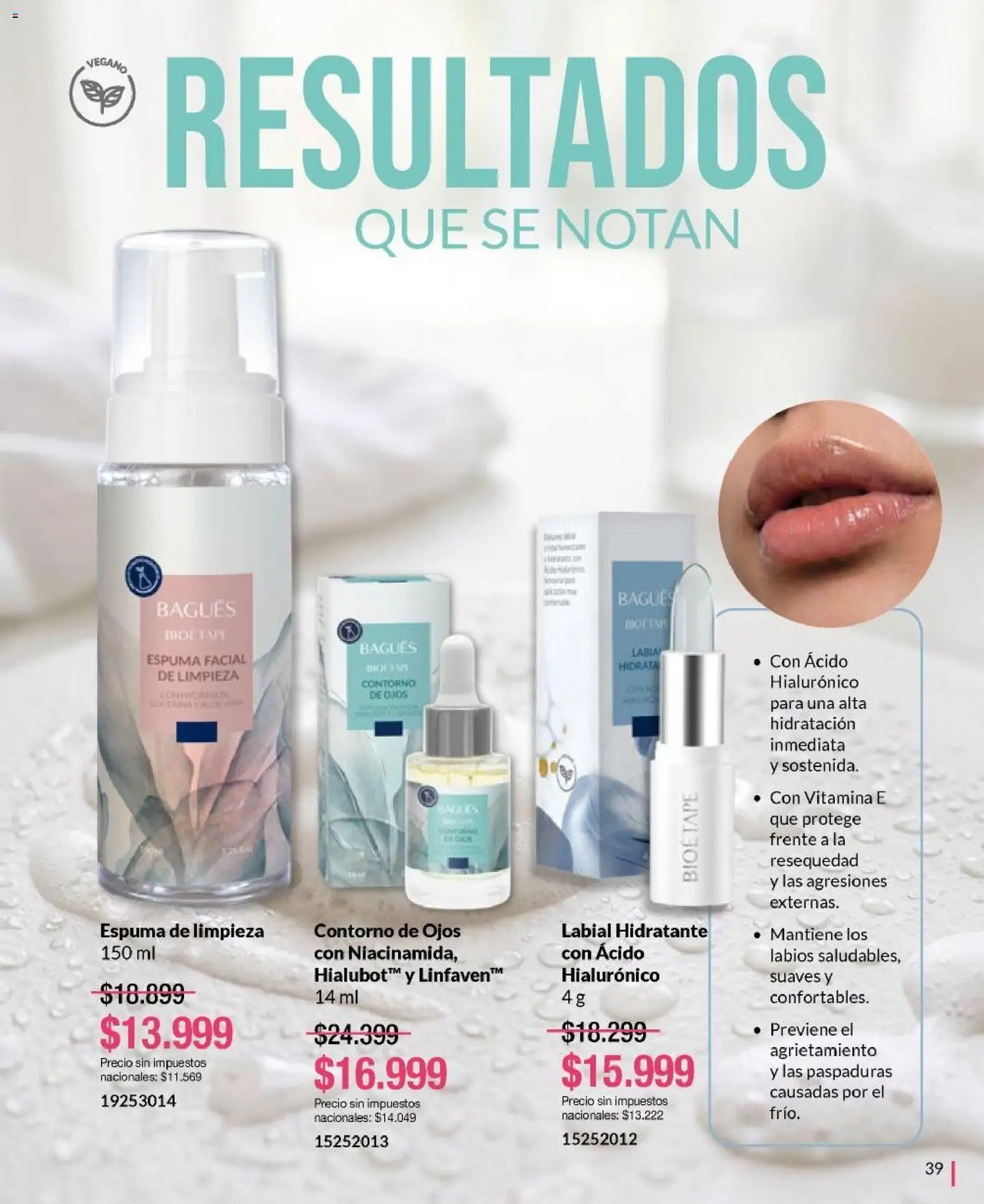 Bagués catálogo │ válido desde el 21/09/2026 | Página: 39 | Productos: Contorno de ojos, Contorno, Espuma