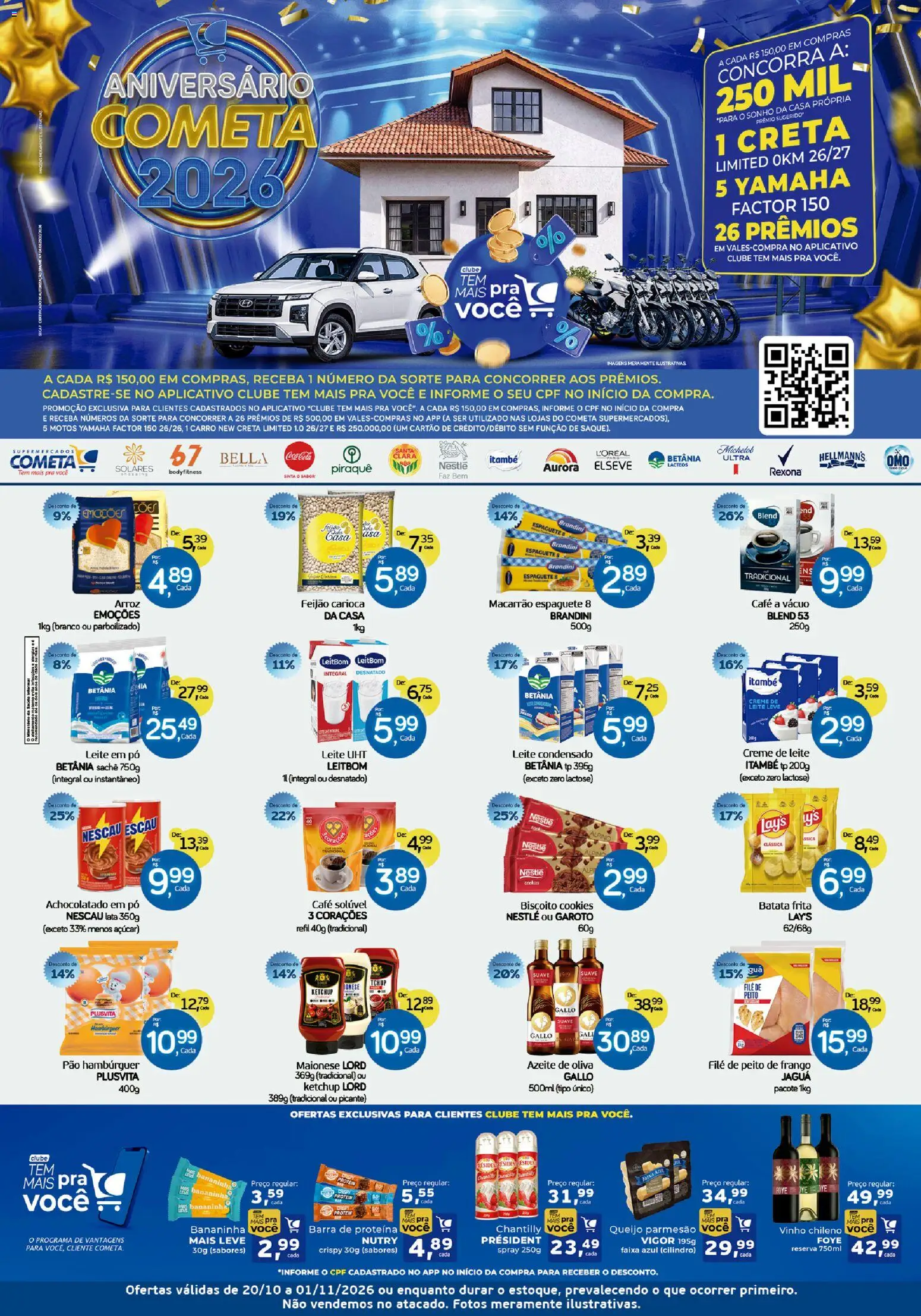 Cometa Supermercados Folheto - válido de 20/10/2026 | Página: 1