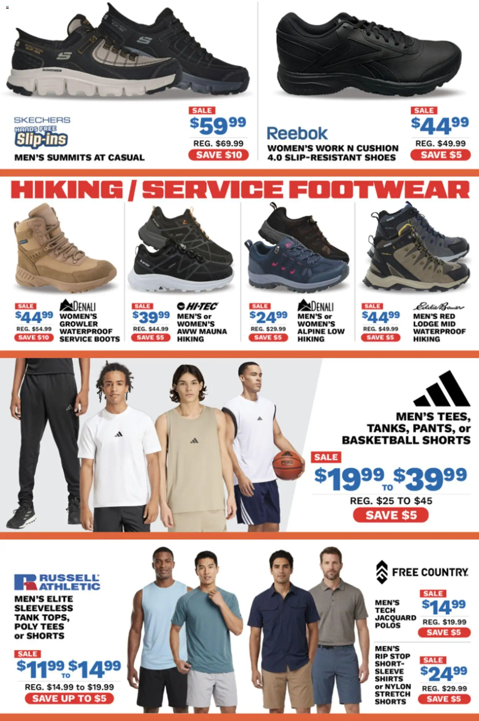 Big 5 Sporting Goods Weekly Ad - valid from 08/07/2026 | Page: 7 | Products: Shorts, Cushion, Boots