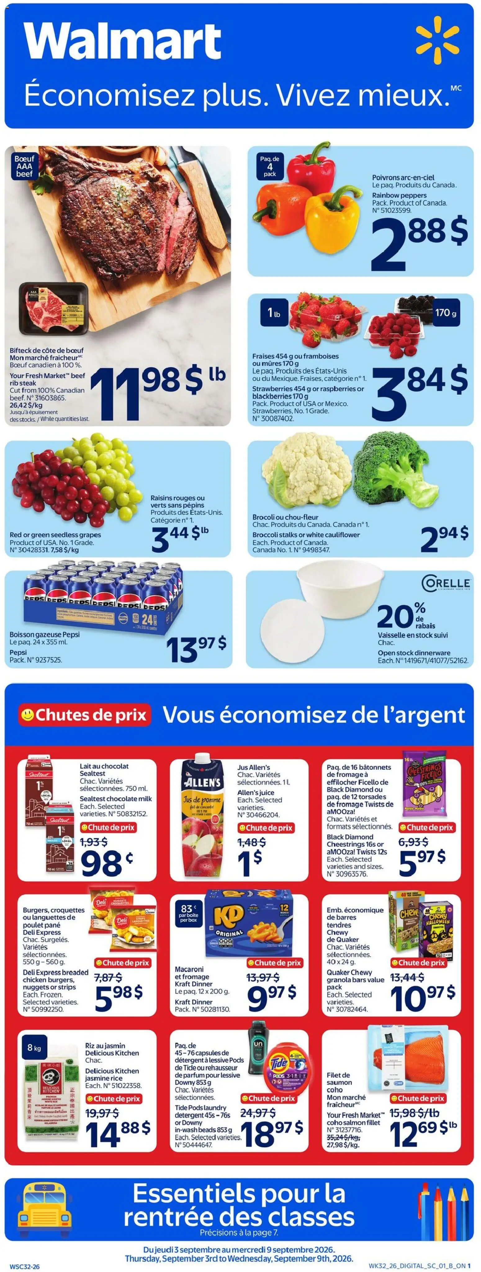 Walmart flyer valid from Sep 3, 2026 | Page: 1