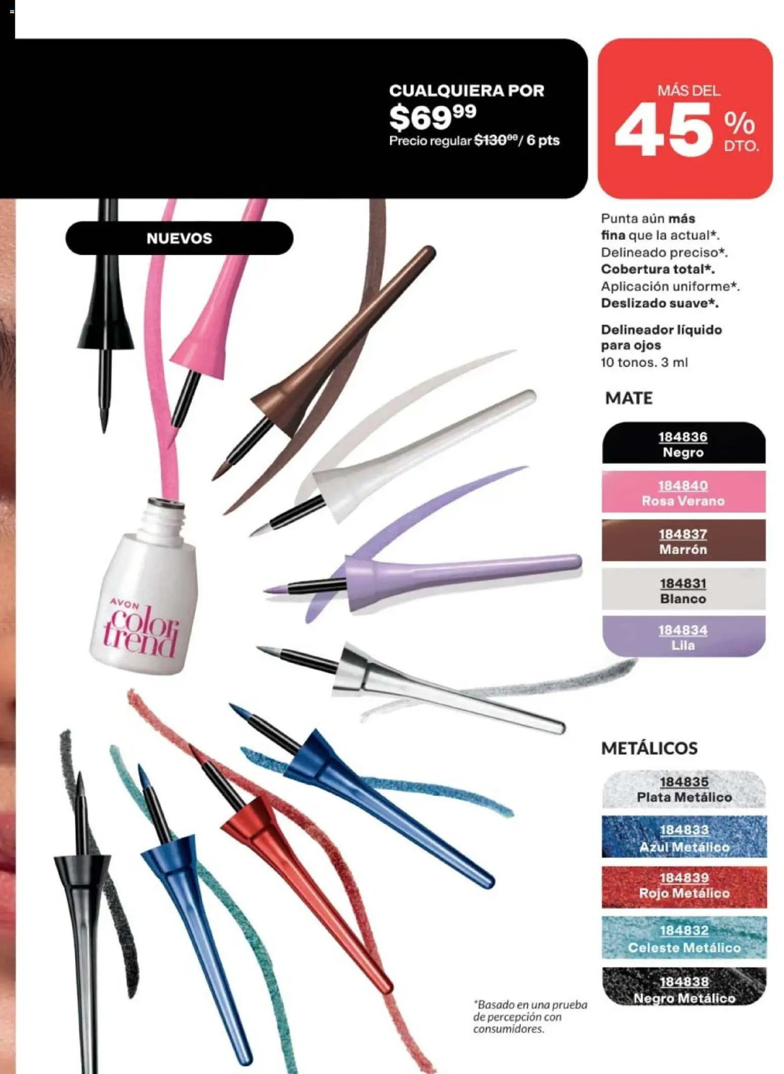 Nuevas ofertas de AVON válidas en toda la República Mexicana desde el 02.04.2026. ¡Encuentra las mejores ofertas en AVON campaña 6 2026! | Página: 105 | Productos: Mate, Delineador