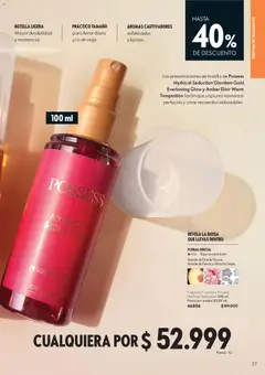 Oriflame catálogo -  Vista previa de la revista de la tienda Oriflame valido desde el 22/08/2026 | Página: 27 | Productos: Botella, Fragancia