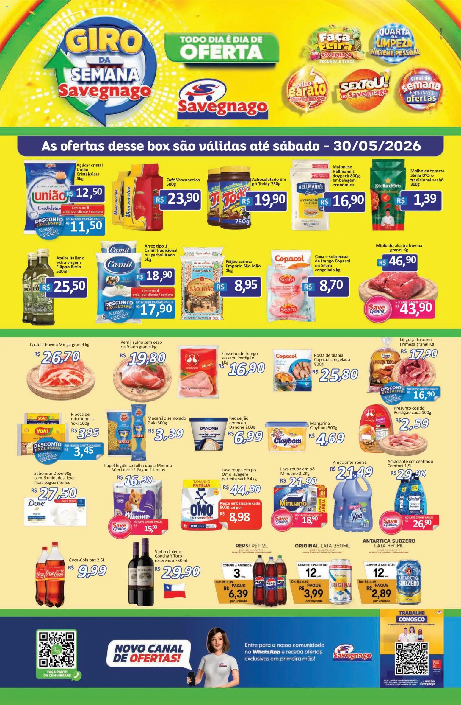 Savegnago Folheto - válido de 28.05.2026 | Página: 1 | Produtos: Pó, Cerveja, Açúcar, Amaciante