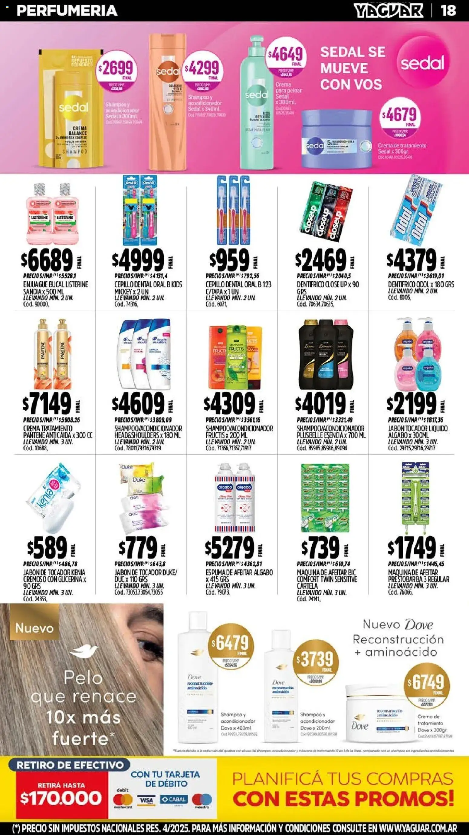 Yaguar - Oferta Semanal Neuquen │ válido desde el 24/08/2026 | Página: 18 | Productos: Sandía, Shampoo, Jabón, Enjuague bucal