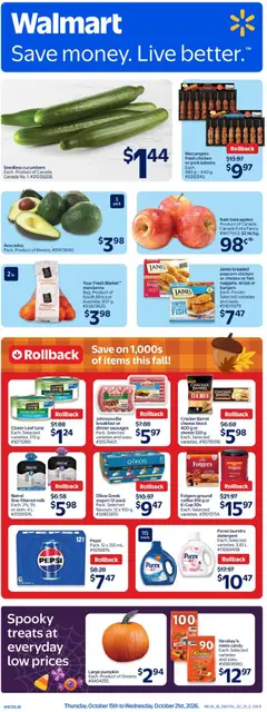 Preview of Walmart weekly flyer from shop Walmart valid from Oct 15, 2026
