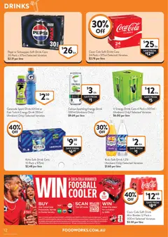 Preview of Foodworks catalogue NSW - valid from 01/07/2026 | Page: 12 | Products: Energy drink, Tea, Coca Cola, Pepsi