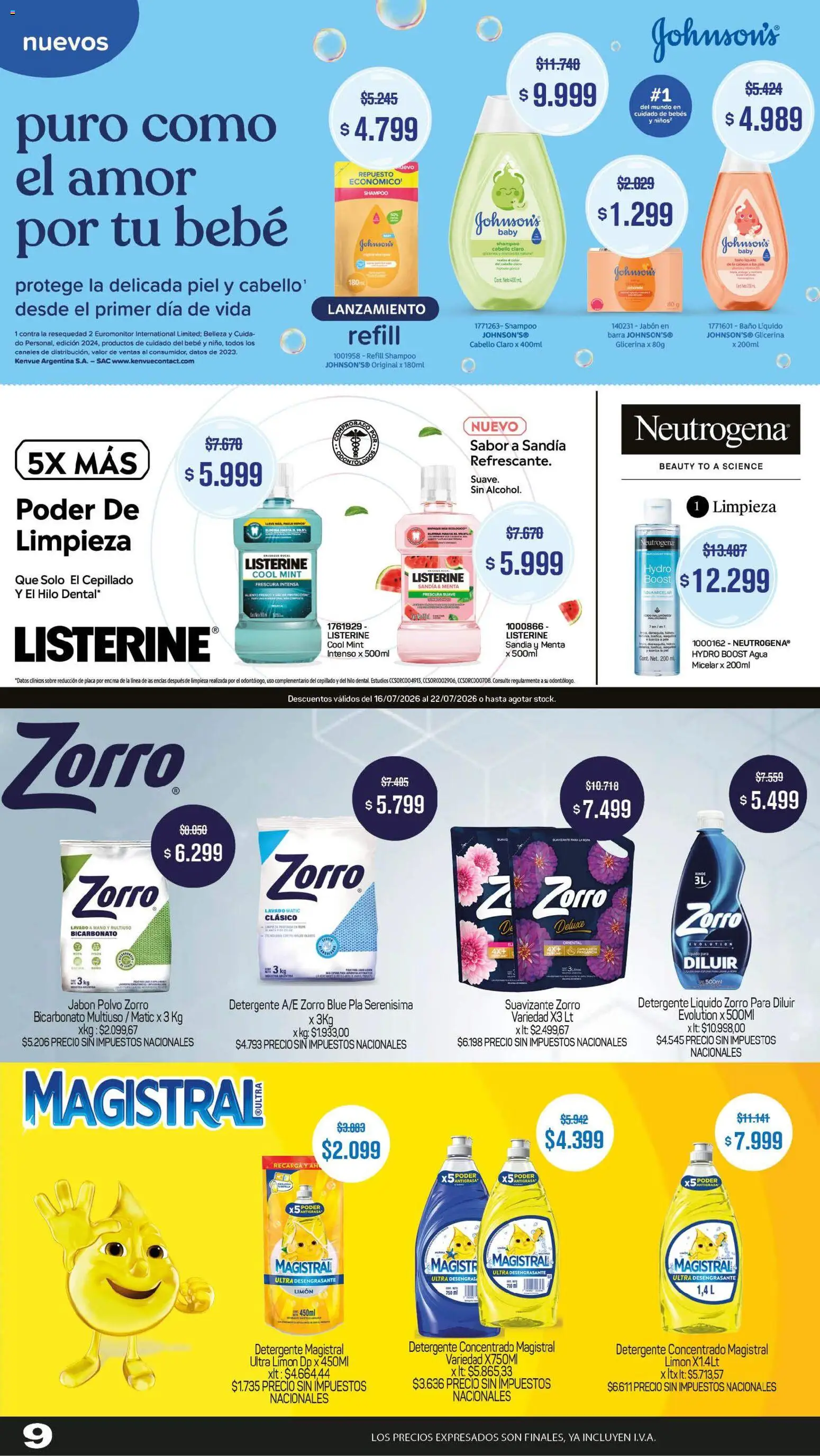 Makro VOLVETE A ILUSIONAR │ válido desde el 16/07/2026 | Página: 9 | Productos: Sandía, Polvo, Shampoo, Suavizante