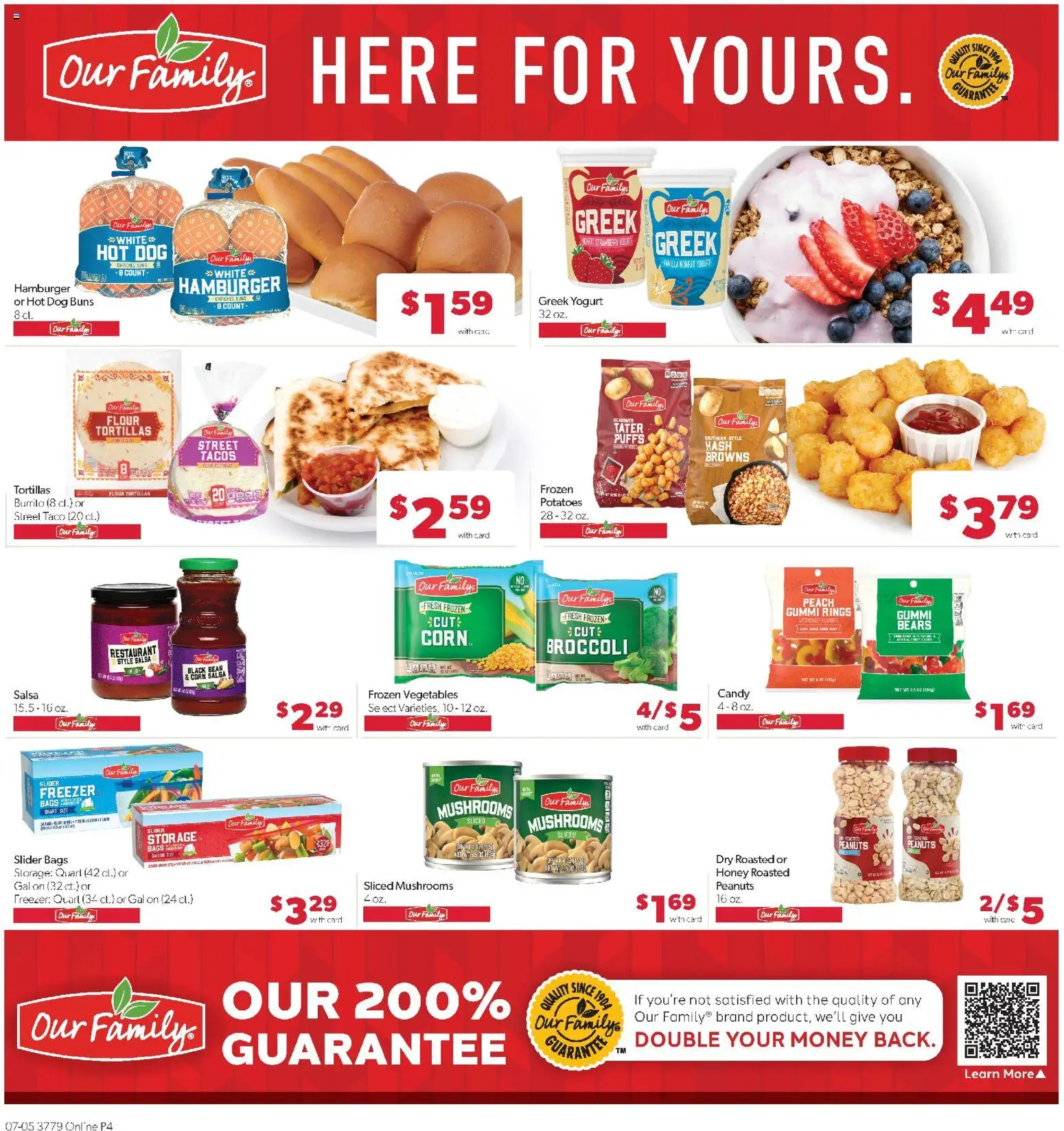 Family Fare Weekly Ad - NE - valid from 07/05/2026 | Page: 8 | Products: Corn, Mushrooms, Yogurt, Freezer