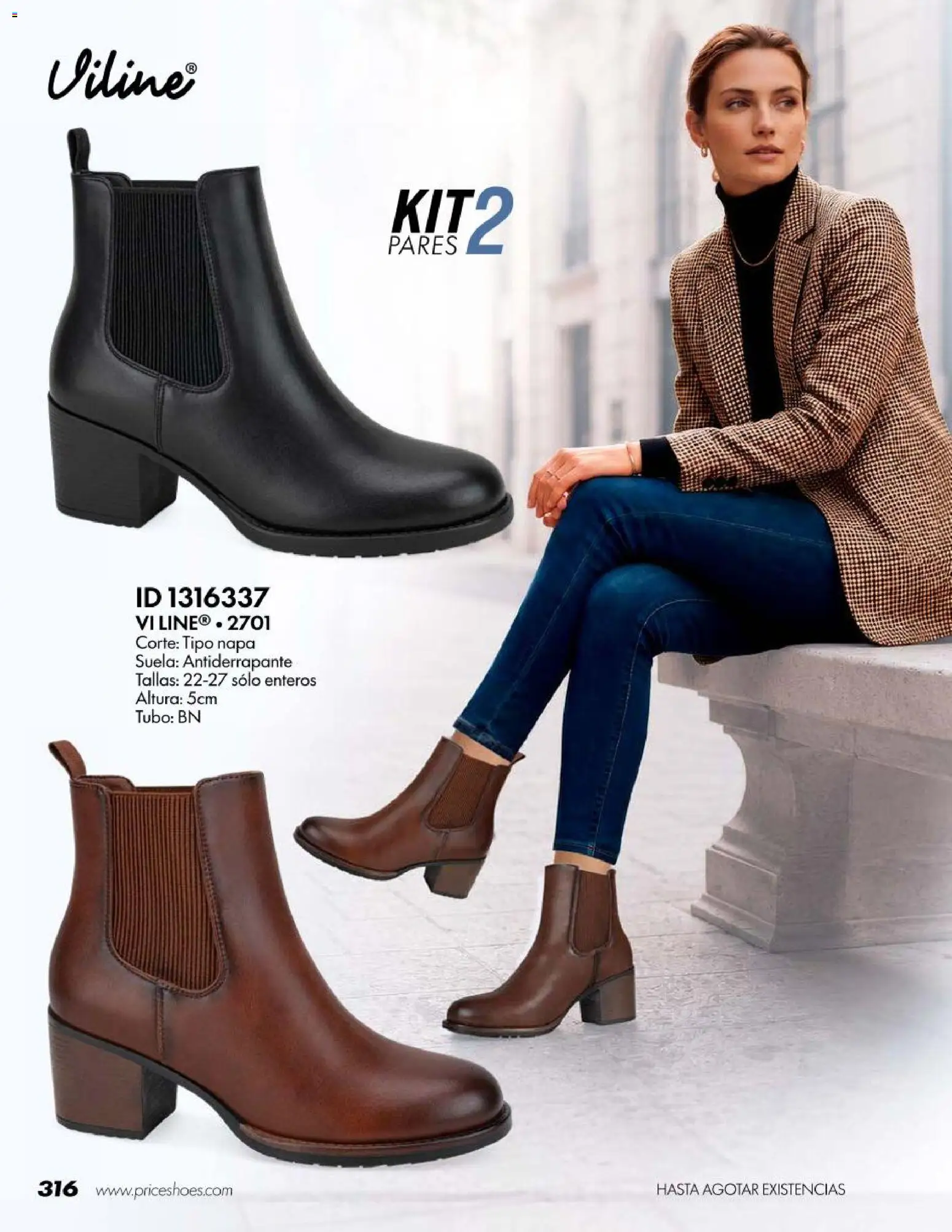Nuevas ofertas de Price Shoes válidas en toda la República Mexicana desde el 18/07/2026. ¡Encuentra las mejores ofertas en Price Shoes catálogo Botas! | Página: 316