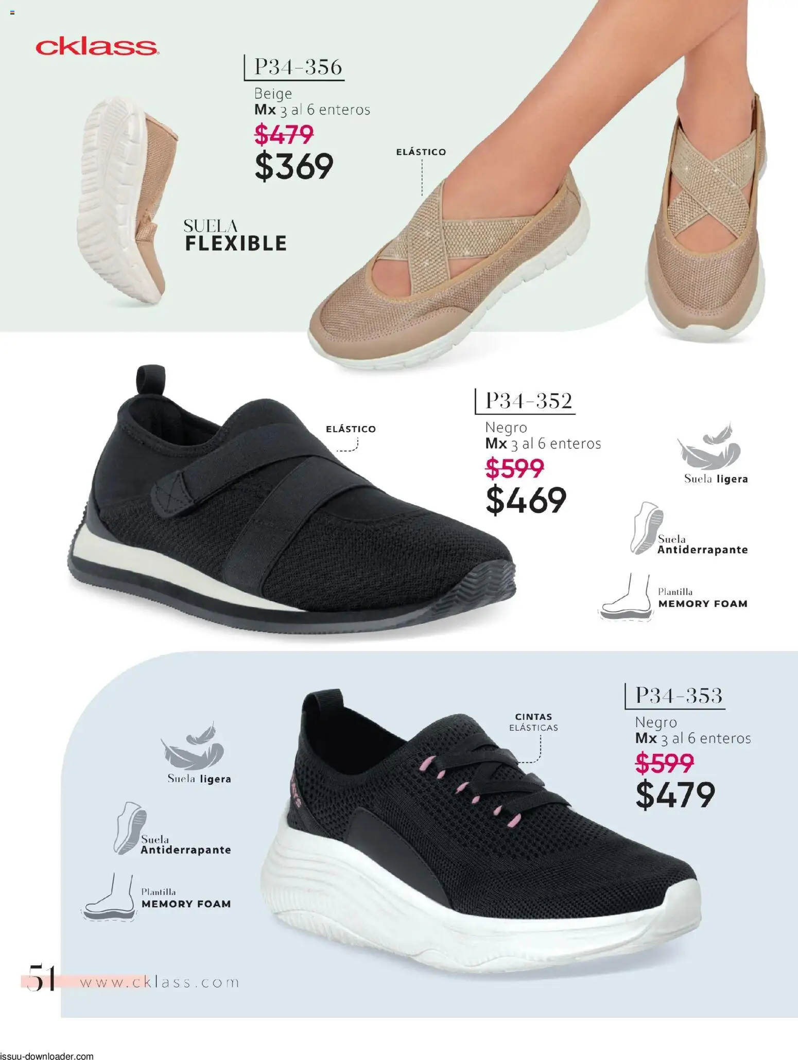 Nuevas ofertas de Cklass válidas en toda la República Mexicana desde el 26/01/2026. ¡Encuentra las mejores ofertas en Cklass catálogo Especial Calzado! | Página: 52 | Productos: Flexible