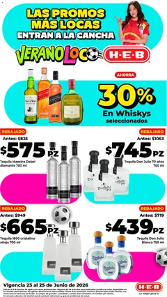 Vista previa de H-E-B folleto Las promos más locas, nuevo folleto de la tienda, válido en México a partir del 23/06/2026