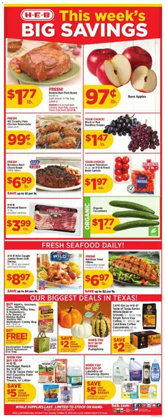 Preview of H-E-B weekly ads valid from 10/07/2026
