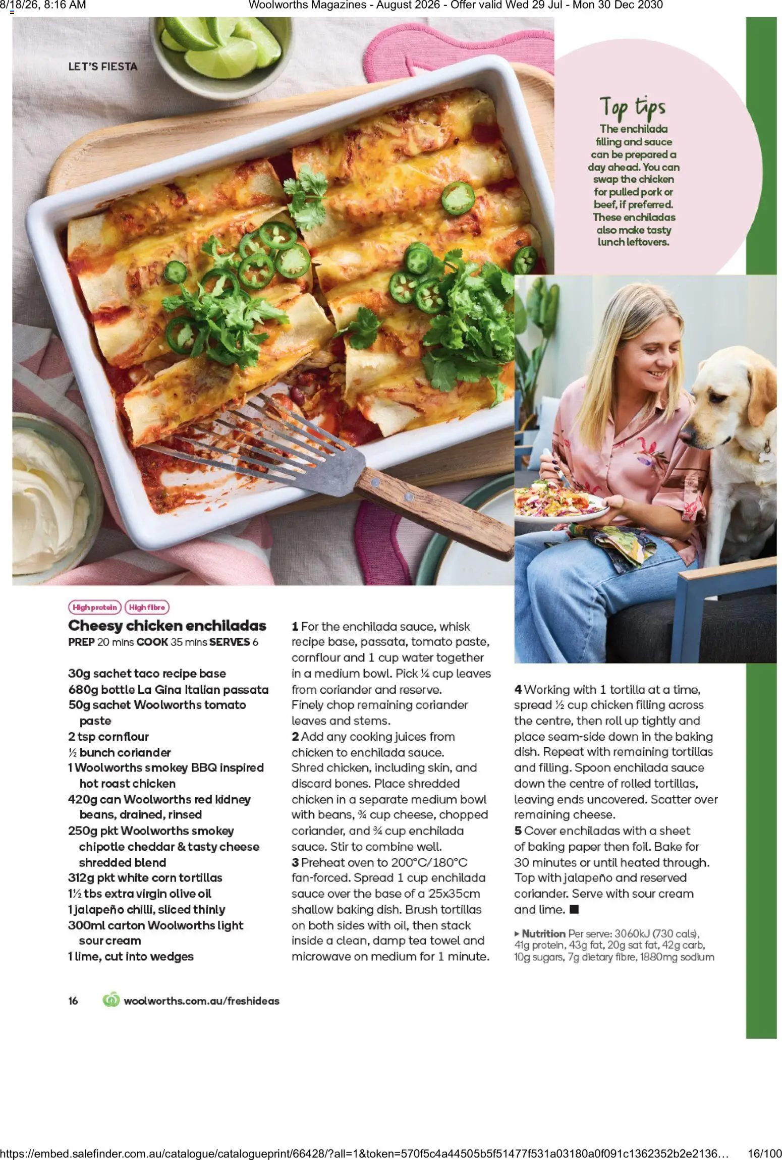 Woolworths catalogue - valid from 01/08/2026 | Page: 16 | Products: Brush, Protein, Pork, Extra virgin olive oil