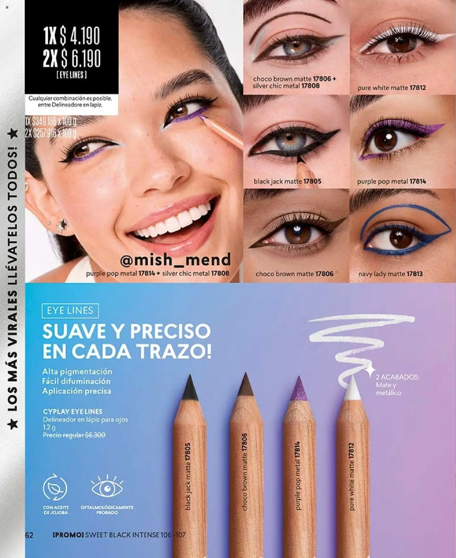 Catálogo CyZone Campaña 12 │ válido desde el 06.07.2026 | Página: 66 | Productos: Mate, Delineador, Aceite