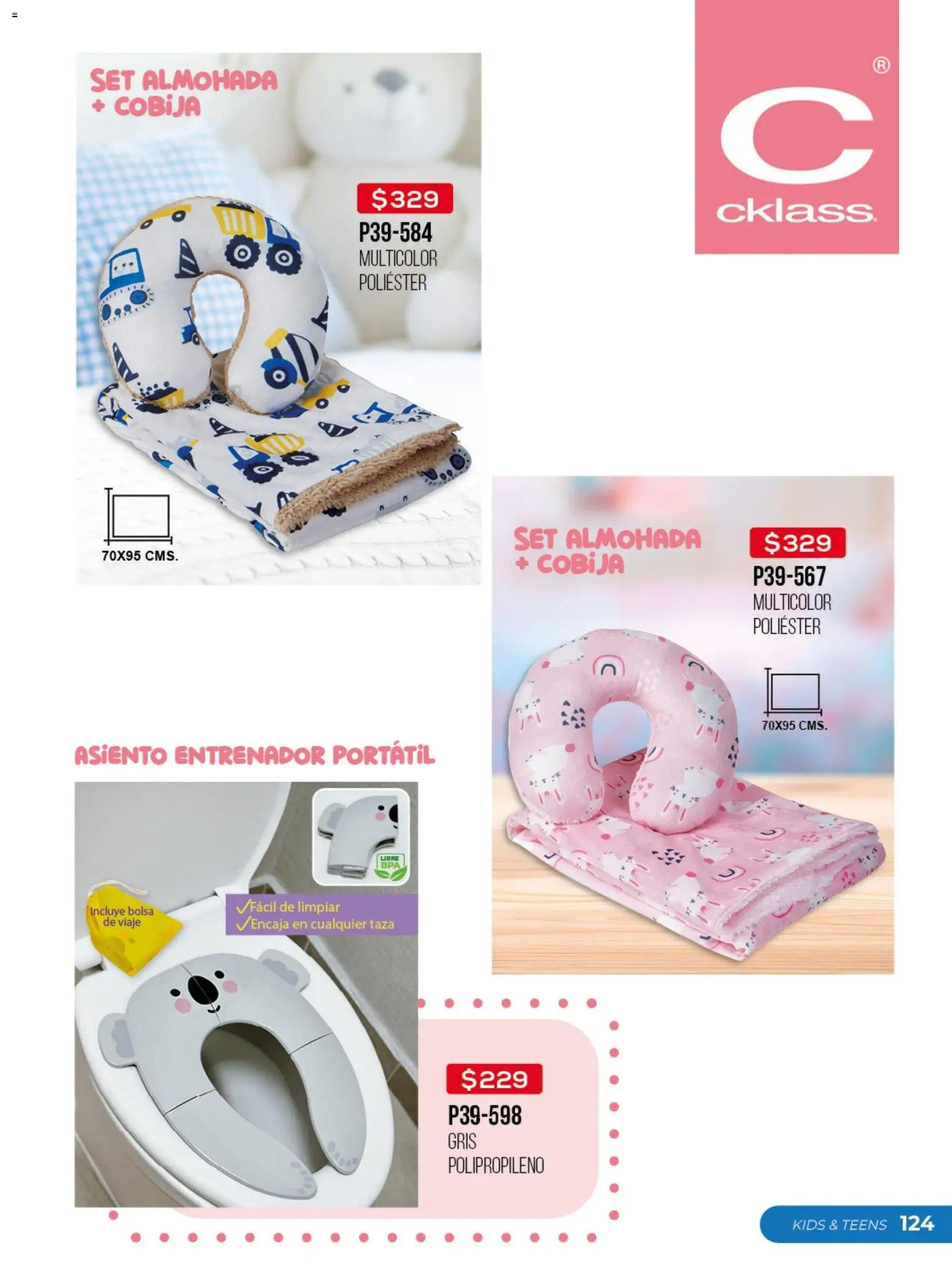 Nuevas ofertas de Cklass válidas en toda la República Mexicana desde el 13.04.2026. ¡Encuentra las mejores ofertas en Cklass catálogo Promo semanal! | Página: 125 | Productos: Taza, Bolsa, Almohada, Cobija