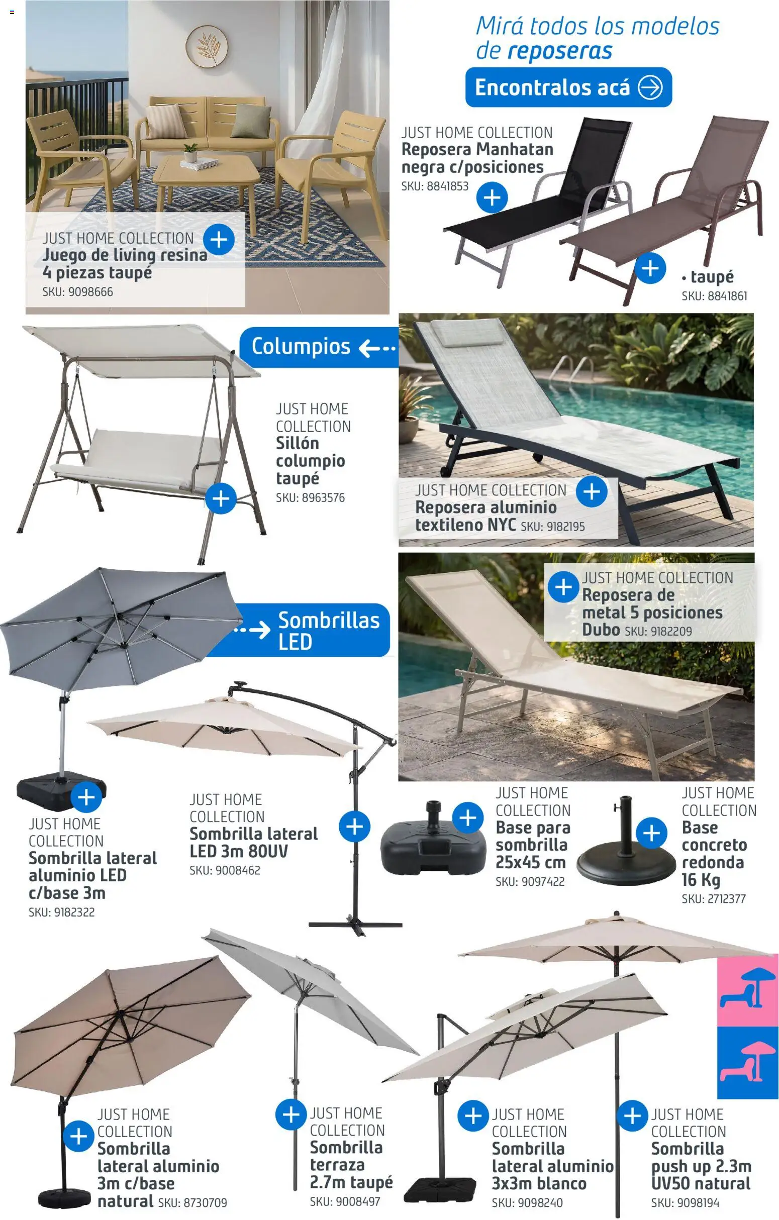 Sodimac - Catálogo Aire Libre │ válido desde el 14/09/2026 | Página: 17 | Productos: Reposera, Living, Sillón, Columpio