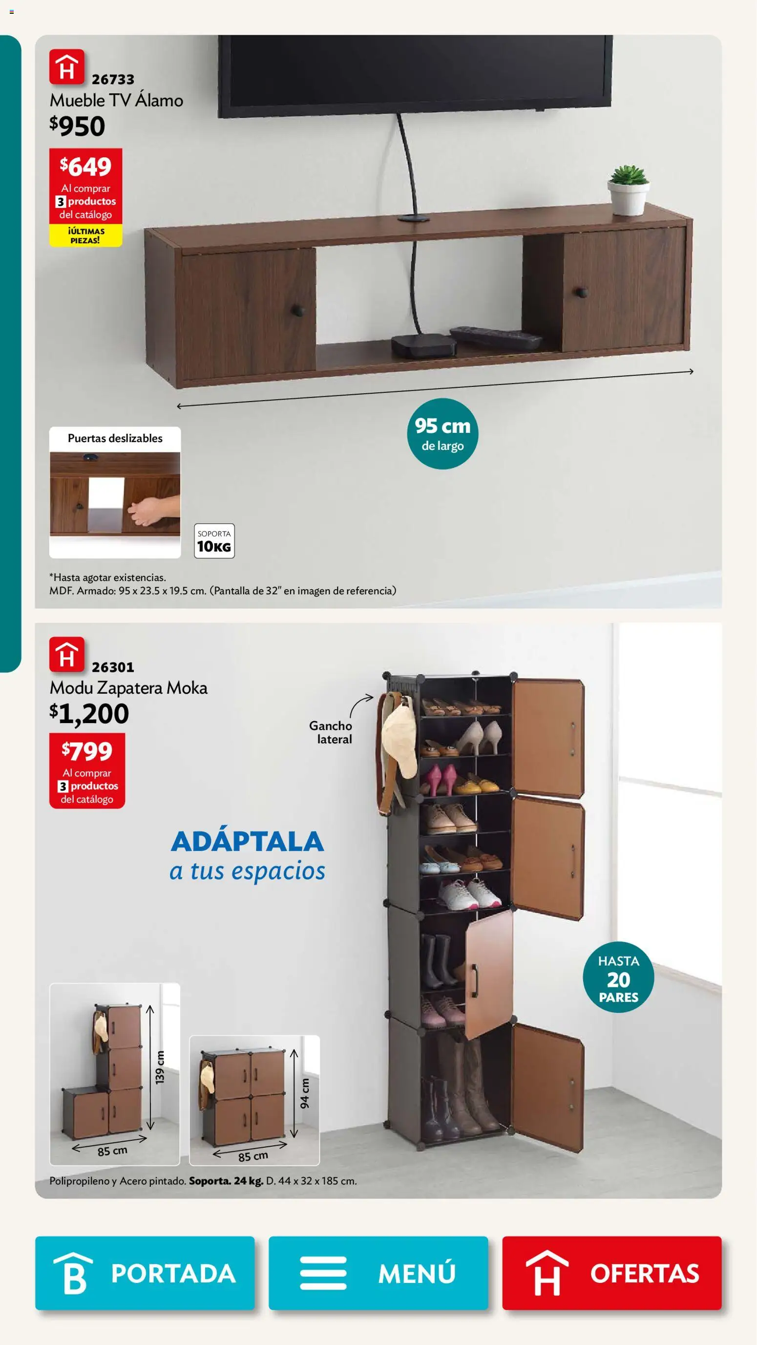Nuevas ofertas de Betterware válidas en toda la República Mexicana desde el 31/08/2026. ¡Encuentra las mejores ofertas en Betterware campaña 9 2026! | Página: 12 | Productos: Puertas