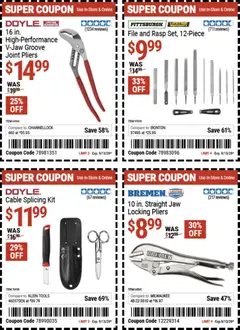 Preview of Harbor Freight weekly ads valid from 08/31/2026 | Page: 12 | Products: Tools, Cable