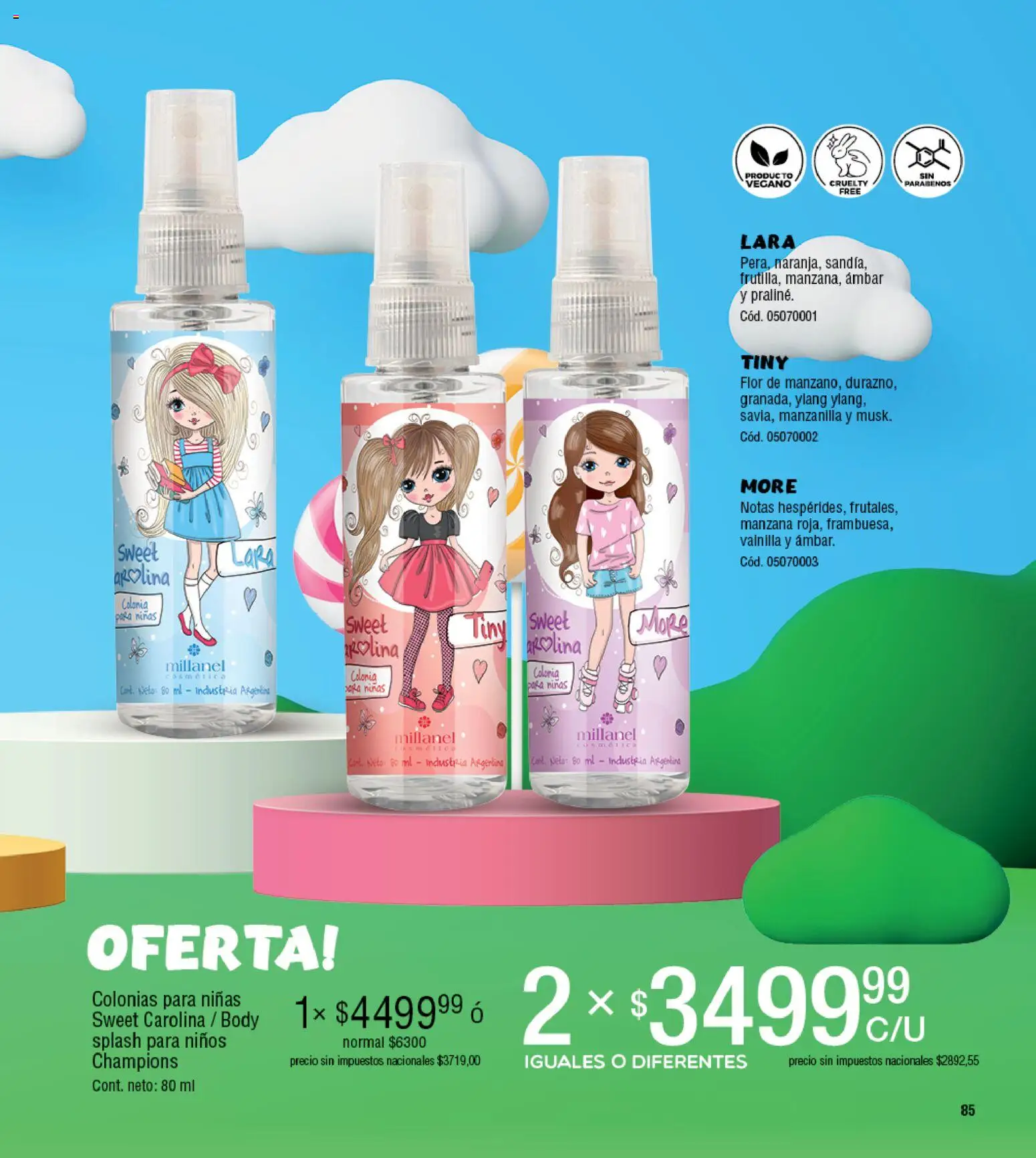 Millanel - Catálogo │ válido desde el 27.04.2026 | Página: 85 | Productos: Body, Manzana