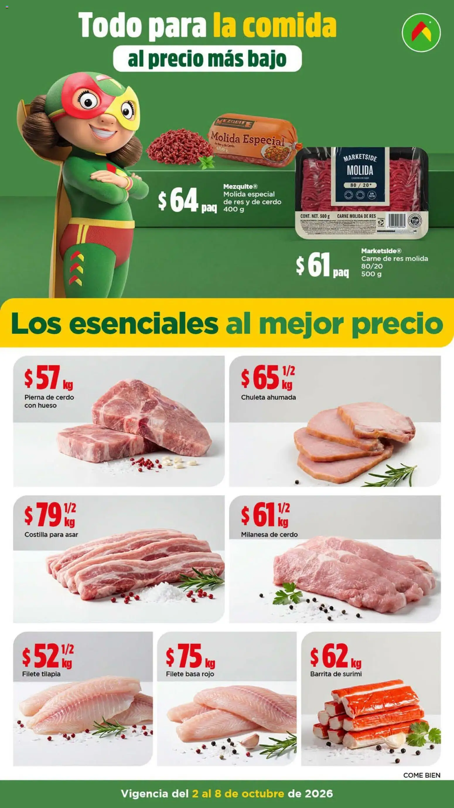 Nuevas ofertas de Bodega Aurrerá válidas en toda la República Mexicana desde el 02/10/2026. ¡Encuentra las mejores ofertas en Bodega Aurrerá folleto Arma unos chiles rellenos para tu familia! | Página: 2