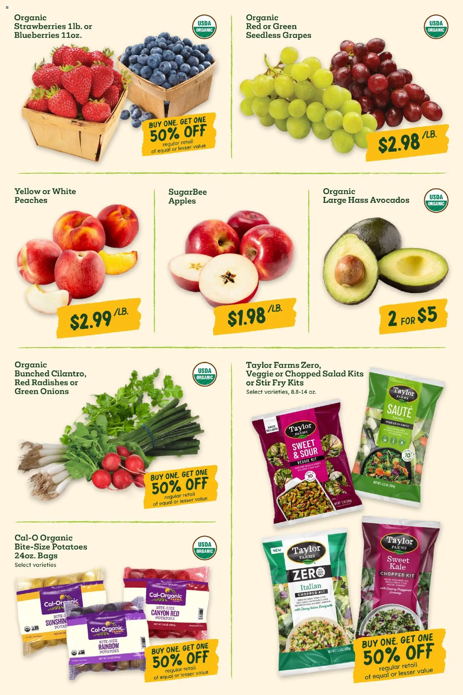 Sprouts Weekly Ad - valid from 27.05.2026 | Page: 6 | Products: Apples, Potatoes, Sauce, Blueberries