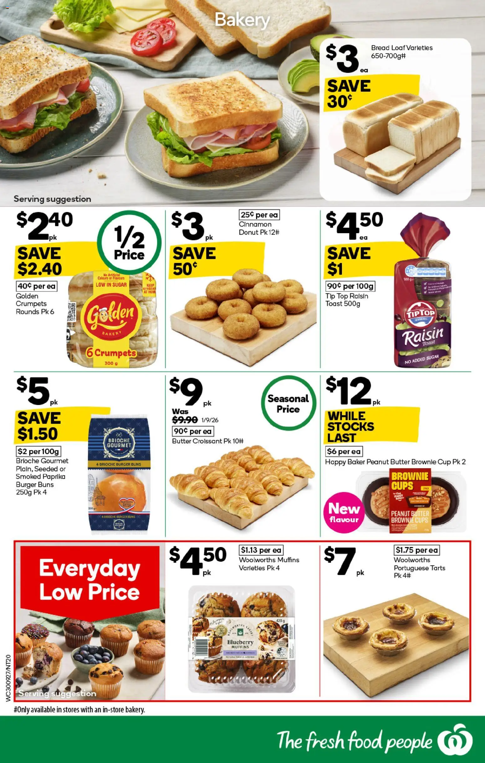 Woolworths catalogue - valid from 30/09/2026 | Page: 16 | Products: Food, Bread, Toast, Bakery