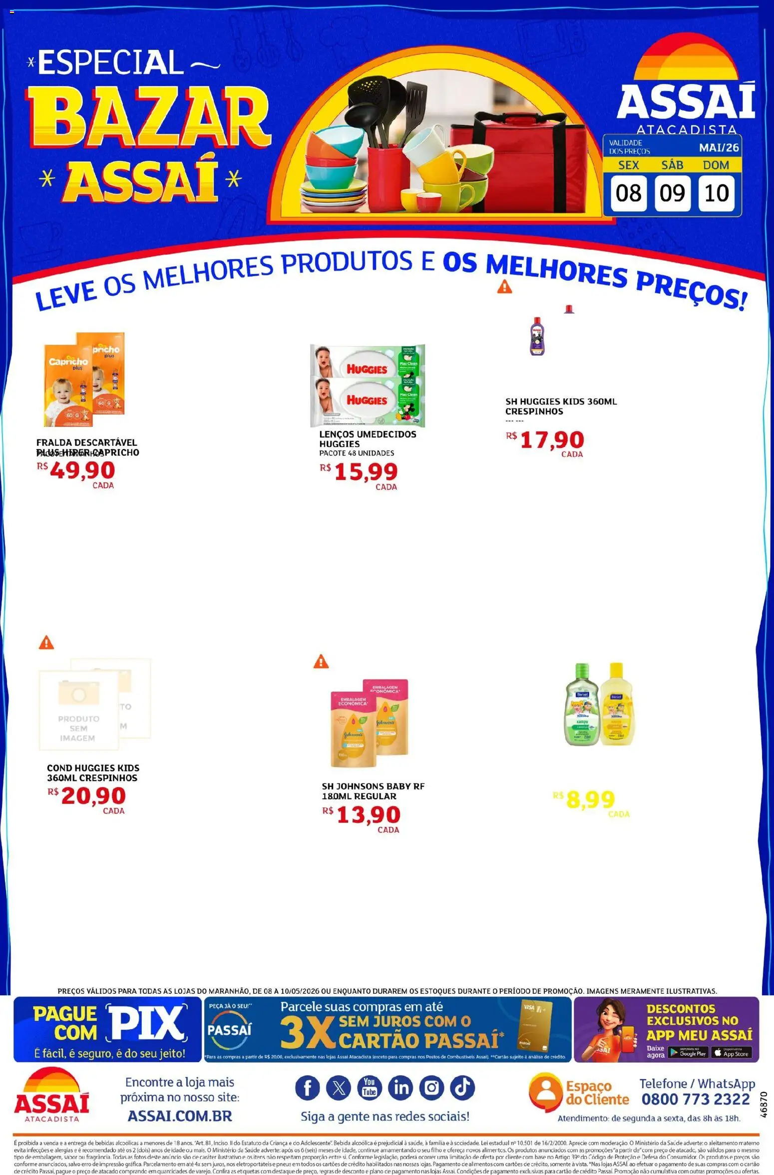Assaí Atacadista Folheto - válido de 12.06.2026 | Página: 1 | Produtos: Pasta, Pneus, Base, Telefone
