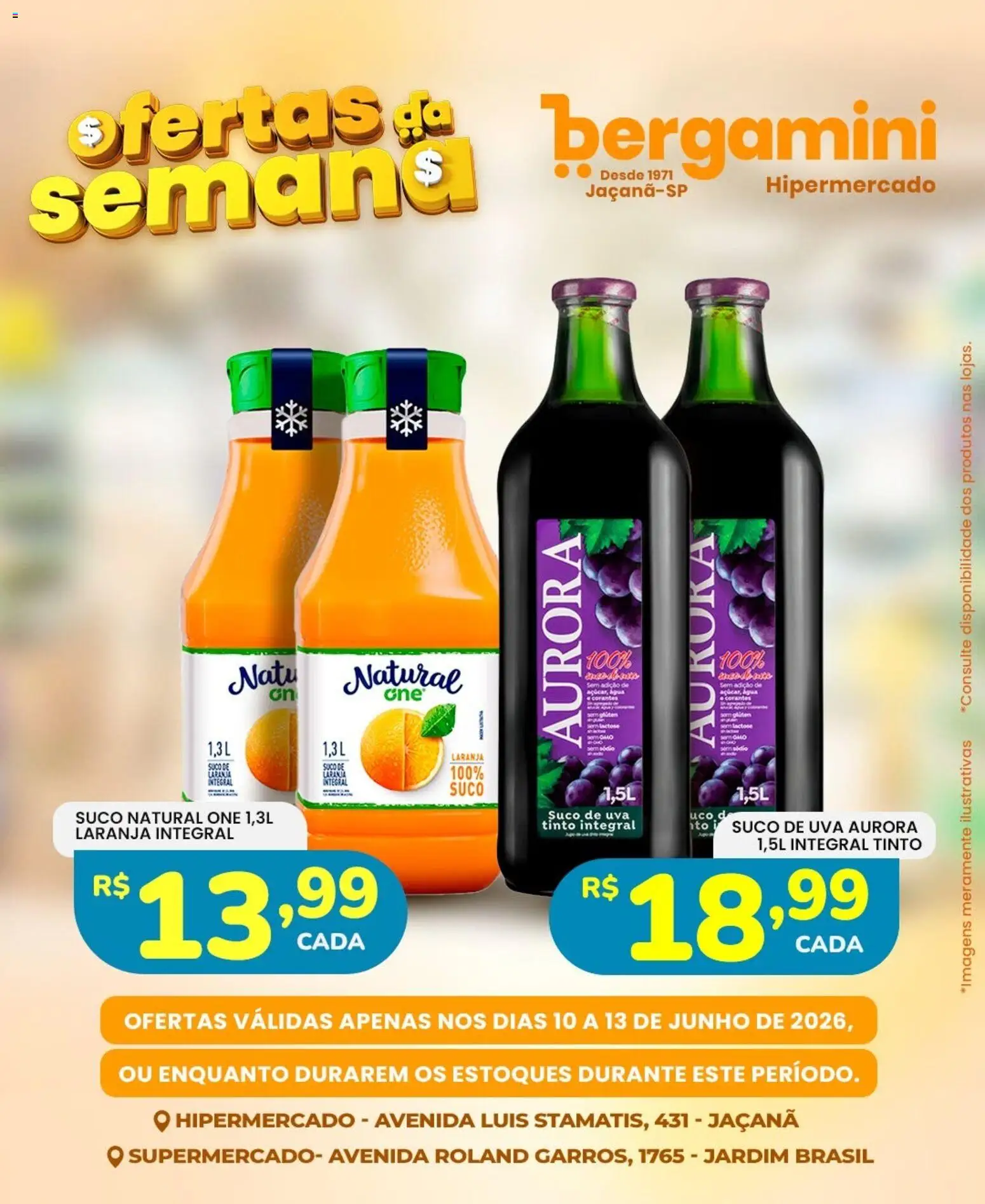 Supermercado Bergamini Folheto - válido de 10.06.2026 | Página: 15 | Produtos: Suco